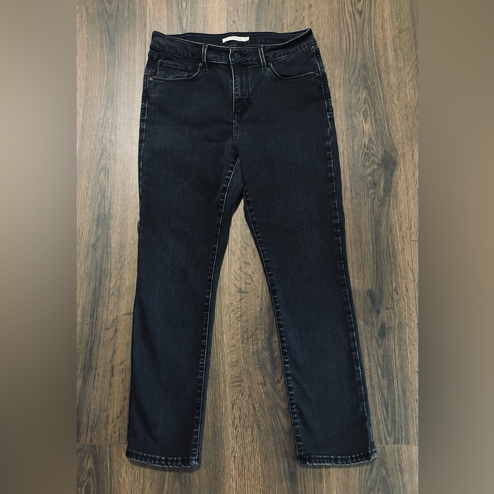 Women’s Levi’s Black Classic Mid Rise Skinny Jeans 12 Short